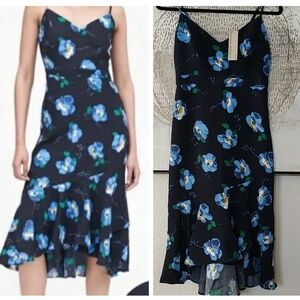 New BR Navy Floral Dress Size 2P